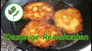 Reibekuchen selber machen locker und knusprig  mein Rezept [upl. by Rozek]