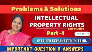 Intellectual Property Rights  Part 1 problem and solutions 💯👍👍exam lawstudent taxationlaw [upl. by Etrem]