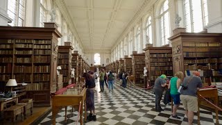 Trinity College Library  Cambridge walking tour 2023 4K [upl. by Oskar995]