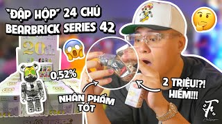 Đập Hộp 24 Chú Bearbricks Series 42  Nhân Phẩm Tốt  GIVEAWAY Bearbricks [upl. by Soule]