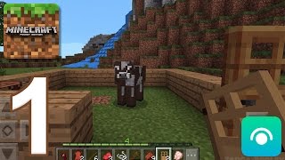 Minecraft Pocket Edition  Gameplay Walkthrough Part 1 iOS Android [upl. by Anirbys897]