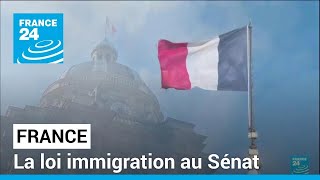 Loi immigration en France  le Sénat sempare du projet de loi • FRANCE 24 [upl. by Pontone]