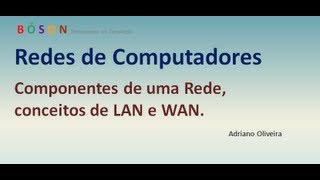 Curso de Redes  Vídeo 01  Componentes de uma rede LAN WAN [upl. by Dione]