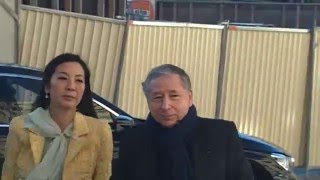 Jean TODT amp Michelle YEOH  Paris 25 january 2016 show Schiaparelli Fashion Week [upl. by Deuno]