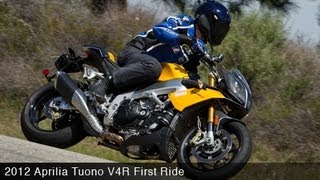 MotoUSA First Ride 2012 Aprilia Tuono V4R [upl. by Dorothy666]