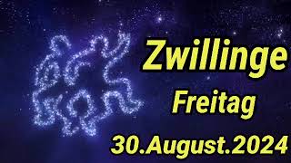 horoskop Zwillinge Freitag 30 August 2024 [upl. by Nrubua]