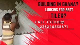 BUILDING IN GHANA GREAT TILER TRUST ME 233246835871 wodemaya africa building in Ghana [upl. by Gnilyarg680]