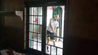 BRASS KNUCKLES VS GLASS SHATTERING GLASS AND BREAKING WINDOWS IN HOUSE [upl. by Lienad539]