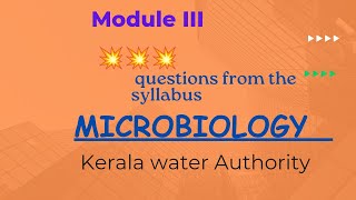 MLTquestionworld KERALA WATER AUTHORITY BACTERIOLOGISTMICROBIOLOGIST MCQ MICROBIOLOGY PART 1 [upl. by Boaten349]