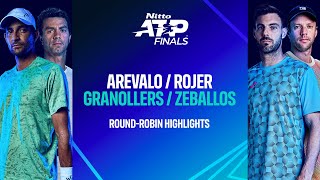 ArevaloRojer vs GranollersZeballos  Nitto ATP Finals Highlights [upl. by Callas20]