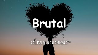 Olivia Rodrigo  brutal Lyrics [upl. by Avin363]