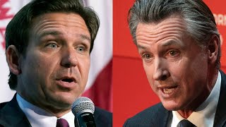 California vs Florida Mixed reactions to Newsom DeSantis in Red vs Blue State Debate [upl. by Penrod857]