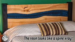 Woodworking Custom River Headboard Part 2 of 2 [upl. by Bailar]