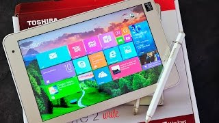 Toshiba Encore 2 Write 2015 unboxing and hands on [upl. by Eeclehc]