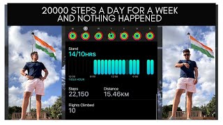 20000 STEPS A DAY FOR A WEEK AND NOTHING HAPPENED [upl. by Adihsaar]