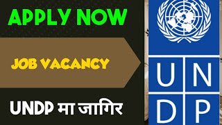 JOB VACANCY AT UNDP।। APPLY NOW।। [upl. by Peterson]