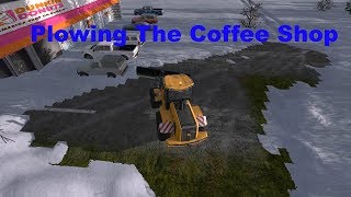 Fs17  Farming Simulator 2017  Plowing Fire Station And Coffee Shop  Woodmeadow Snow Map [upl. by Marybeth]