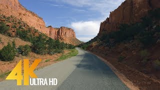 4K Ultra HD Scenic Drive in Utah  Burr Trail Road with Music  55 HRS [upl. by Charis]