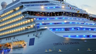 Cruise Costa Fascinosa HD 1080p Suite cabin Mediterranean sea cruise [upl. by Dagna]