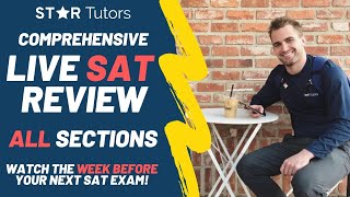 Comprehensive LIVE SAT REVIEW ask all of your questions with real SAT tutors before your exam [upl. by Kira]