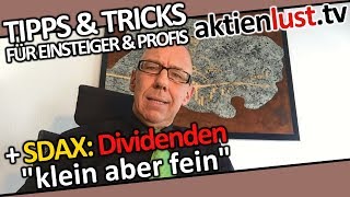 Klein aber fein Dividendenrekorde im SDAX  aktienlust  Mick Knauff [upl. by Htaeh833]