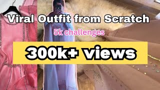 18 lakh dress creation for eid under 5k  Grwm [upl. by Ecreip]