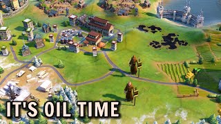 ITS OIL TIME  Civ 6 Deity Part 12 [upl. by Devine311]