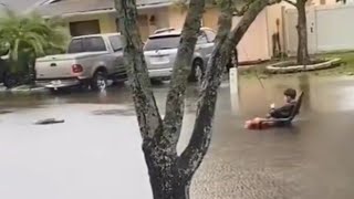 Florida Man epic staredown with an alligator 👀🐊 [upl. by Aicemat359]