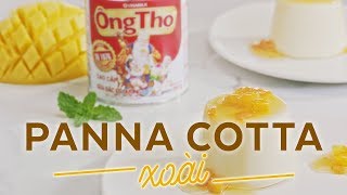 CÁCH LÀM PANNA COTTA 3 VỊ XOÀI MÂM XÔI MATCHA VỚI SỮA ĐẶC ÔNG THỌ [upl. by Audry]