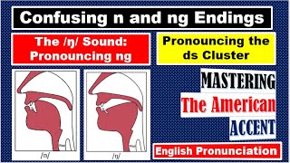 The ŋ Sound Pronouncing ng  Confusing n and ng Endings  CONSONANT SOUNDS  American Accent [upl. by Gipps]