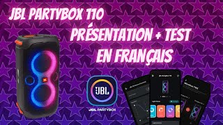 JBL PARTYBOX 110 FR Test  Présentation [upl. by Arimihc131]