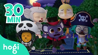 Five Little Monsters Jumping on the Grave  Compilation  Halloween Sing Along  Pinkfong amp Hogi [upl. by Ecnerret120]