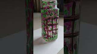 Bottle paintingBottle artBottle craftbottleart bottle shorts ytshorts youtubeshortspainting [upl. by Adnamas558]