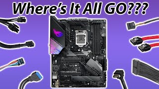 Where do all your PC Parts Plug In Motherboard Connectors [upl. by Emmery]