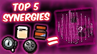 TOP 5 BEST SYNERGIES In The Binding of Isaac Repentance 6 [upl. by Okihsoy]