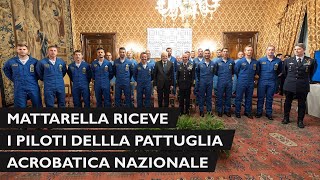 Mattarella incontra i Piloti della Pattuglia Acrobatica Nazionale [upl. by Holloway]