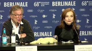 Isabelle Huppert et Benoît Jacquot EVA conference de presse Berlin [upl. by Acnoib86]