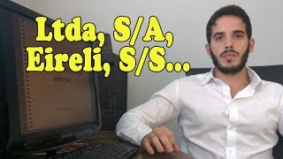 Qual a diferença de Ltda SA Eireli Sociedade Simples e MEI [upl. by Paugh434]