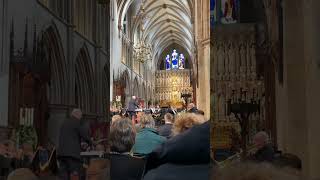 Southwark cathedral  Carol service england singing brass band choir [upl. by Esor]