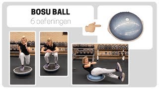 Bosu ball oefeningen  6 krachtoefeningen [upl. by Maltz]