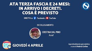 ATA terza fascia e 24 mesi in arrivo i decreti Cosa è previsto [upl. by Hashim]