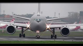 Italy  Air Force Boeing KC7672EYER MM62229 arrival at Berlin Tegel airport 24102014 [upl. by Eleanore]