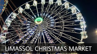 CYPRUS VLOG Limassol Christmas Land 2021 limassolcyprustourismlimassollimassolchristmasmarket [upl. by Aniteb]