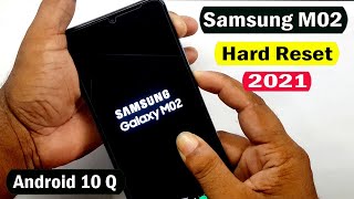 SAMSUNG GALAXY M02 HARD RESET  SAMSUNG M02 SMM022F FACTORY RESETPINPATTERN UNLOCK WITHOUT PC [upl. by Radford]