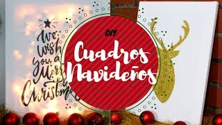 Haz cuadros decorativos para navidad  DIY [upl. by Dionysus]