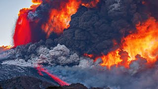 Catania airport is closed 17th eruption of Mount Etna Italy [upl. by Daniyal]