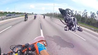 Hectic Motorcycle Crashes amp Crazy Moto Moments 2018 Ep 147 [upl. by Ecineg]