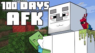 100 Days  AFK Minecraft [upl. by Crosby]