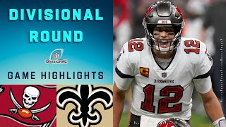 Buccaneers vs Saints Divisional Round Highlights  NFL 2020 Playoffs [upl. by Rustice697]