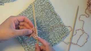 Video 96 How to knit  a dishcloth [upl. by Remat895]